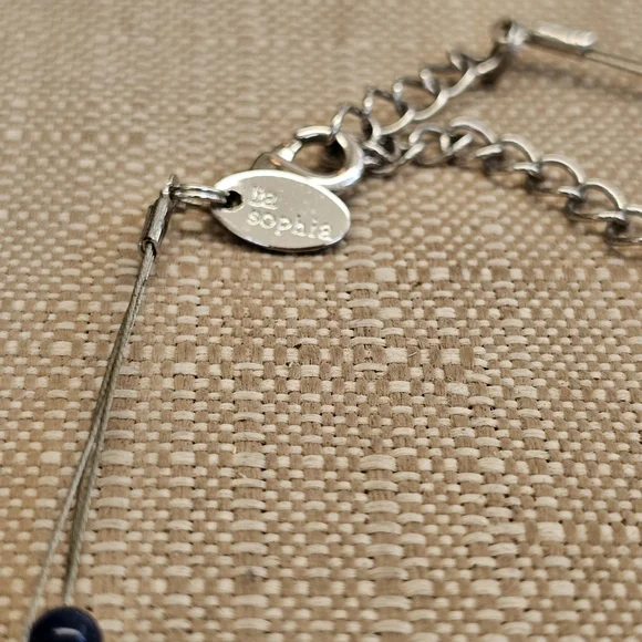 SET! Lia Sophia with 925 Teardrop Earrings & Beaded Choker SET! - Picture 13 of 14